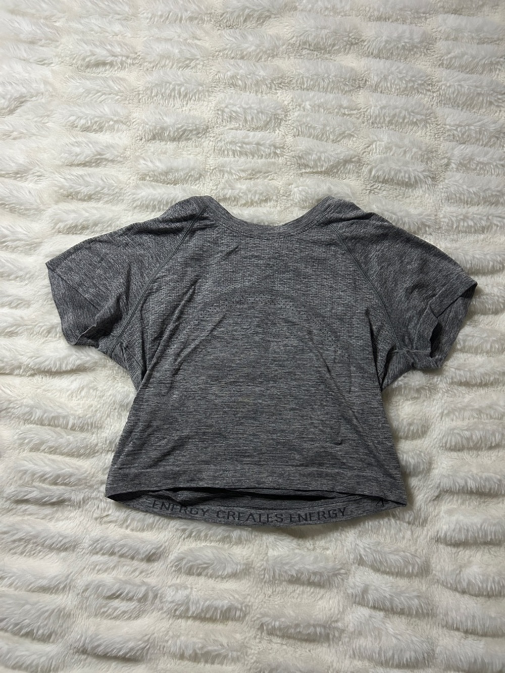 lululemon athletica Heathered Gray Short Sleeve Active Tee